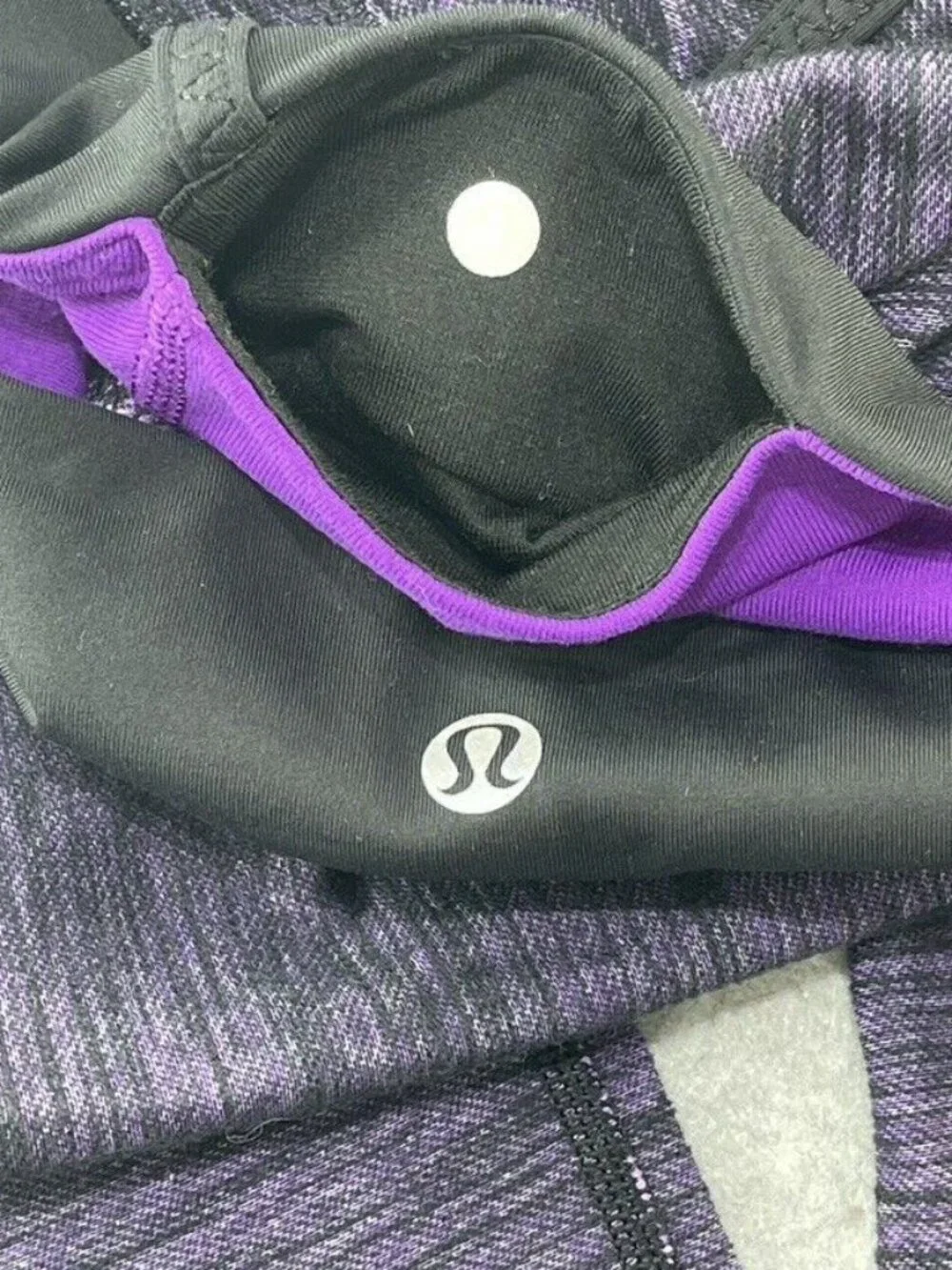 Lululemon Athletica Purple & Black Heathered Leggings